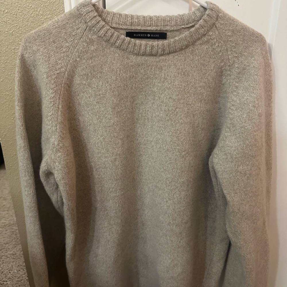 Hammer Made Cream Knit Sweater